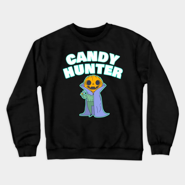 Candy Hunter Halloween Dracula Pumpkin Crewneck Sweatshirt by FromBerlinGift